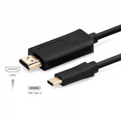 Cable USB Tipo C a HDMI Audio-Video (1 Metros)