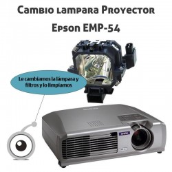 Cambio lampara Proyector Epson EMP-54