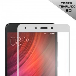 Protector Pantalla Cristal Templado Xiaomi Redmi Note 4 / Note 4X (3D Blanco) Versión 2