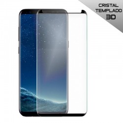 Protector Pantalla Cristal Templado Samsung G955 Galaxy S8 Plus (Curvo Borde Negro)