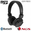 Auriculares Stereo Bluetooth Cascos Universal NGS Artica Jelly Negro