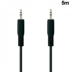 Cable Auxilar Audio Doble Jack 3,5 mm 3 vias 5 Metros