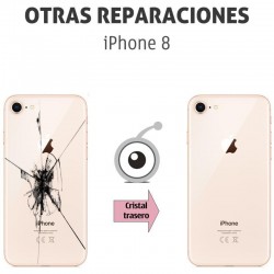 Reparación cristal trasero iPhone 8