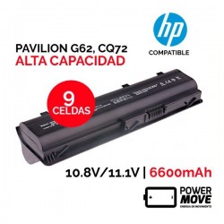Batería ordenador portátil HP PAVILION G62 | ALTA CAPACIDAD | 9 CELDAS