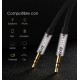 Cable Auxilar Audio Doble Jack 3,5 mm 3 vias para auriculares beats