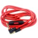 Cable Auxilar Audio Doble Jack 3,5 mm 3 vias para auriculares Beats Solo/HD/Studio/Pro/Detox/Wireless/Mixr