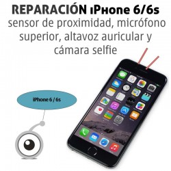 Reparación iPhone 6/6s cámara frontal / sensor de proximidad / microfono superior / altavoz auricular