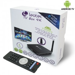 Android TV Box con Mando 3GOAndroid TV Box 4K Con Mando Leotec (Quad Core)