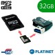 Tarjeta Memoria Micro SD Con Adapt. X32 GB Platinet + OTG Micro Usb (Clase 10)