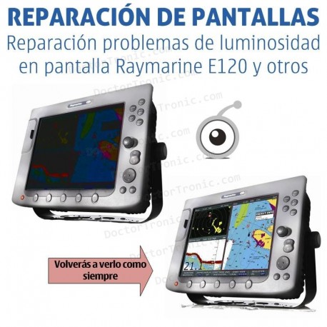 Reparación problemas de pantalla Raymarine e120