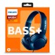 Auriculares Stereo Philips On-Ear Bass+ (Cable Jack 3.5 Mm) Azul