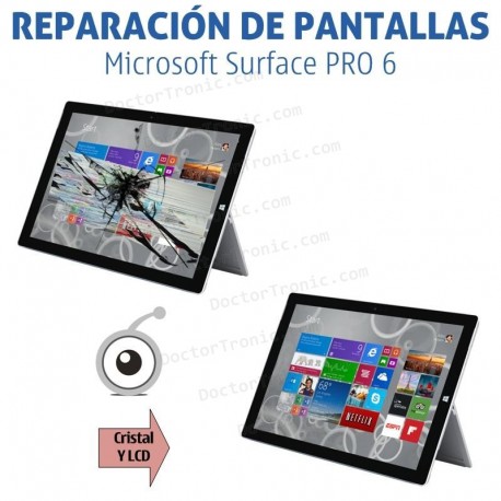 Cambio de pantalla completa Microsoft Surface PRO 6 1796