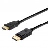 CABLE DISPLAYPORT A HDMI - DISPLAYPORT/MACHO - HDMI/MACHO - 2M