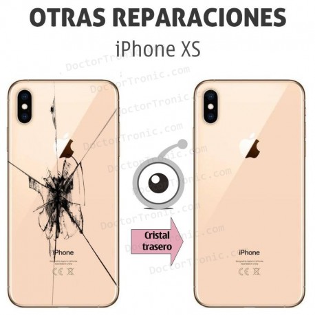 Reparación cristal trasero iPhone XS