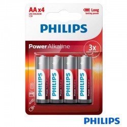 Pila alcalina AA Philips (Pack 4 Uds)
