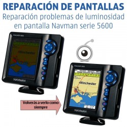 Reparación problemas de pantalla Navman serie 5600 / 5607