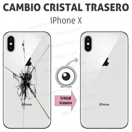 Reparación cristal trasero iPhone X