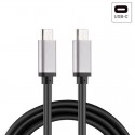 Cable USB Compatible Universal TIPO-C A TIPO-C (1 Metro) Metálico