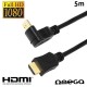 Cable HDMI A HDMI Audio-Video Universal Omega V1.4 Angular (5 Metros)