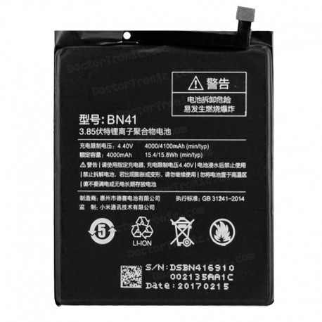 Bateria Original XIAOMI Redmi Note 4 BN41