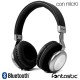 Auriculares Stereo Bluetooth Cascos Splend BaXx On-Ear Fontastic Negro