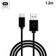 Cable USB Compatible COOL Universal TIPO-C (1.2 Metros)