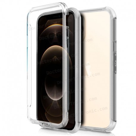 Funda Silicona 3D IPhone 12 Pro Max (Transparente Frontal + Trasera)