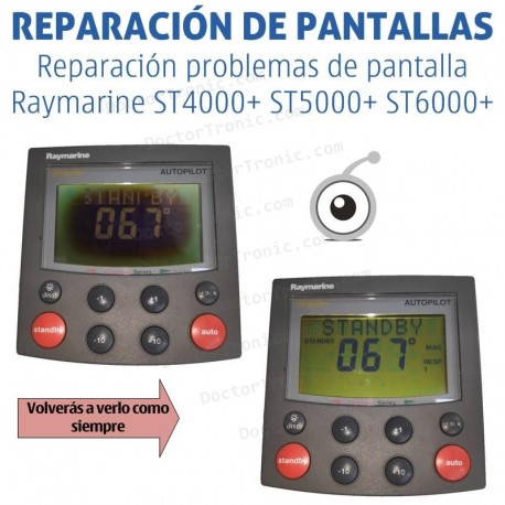 Reparación problemas de imagen Raymarine ST4000+ ST5000+ ST6000+