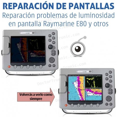 Reparación problemas de pantalla Raymarine e80