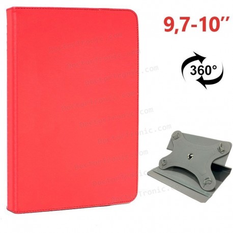 Funda Ebook / Tablet 9.7 - 10 Pulg Liso Negro Giratoria (Panorámica)
