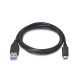 Cable USB 3.1 Tipo-C Macho - USB Macho/ 1m/ Negro