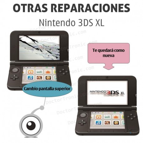 Reparación pantalla inferior 3DS XL