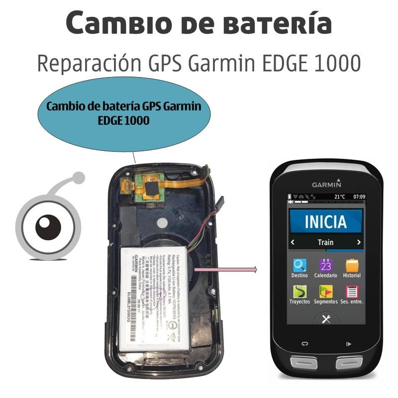 Menstruación uno princesa Reparación cambio batería GPS Garmin EDGE 1000