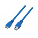 Cable USB 3.0 Aisens A105-0047/ USB Macho - MicroUSB Macho/ 1m