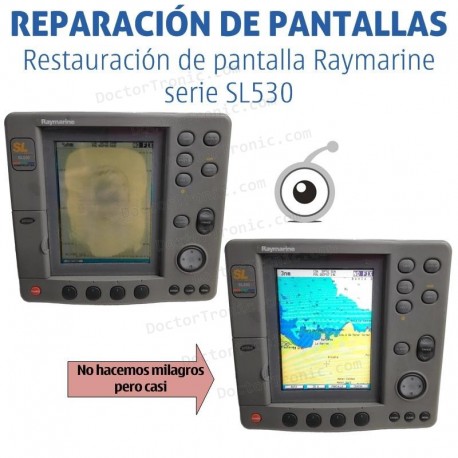 Reparación problemas de imagen Raymarine SL530