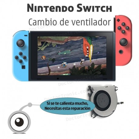 Cambio ventilador y pasta térmica Nintendo Switch