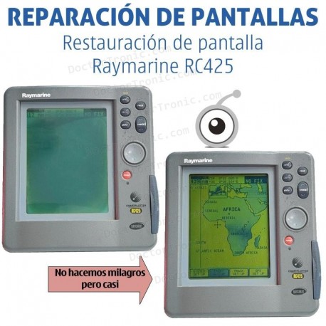 Reparación problemas de imagen Raymarine RC425