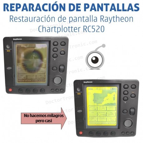 Reparación problemas de imagen Raytheon Chartplotter RC520