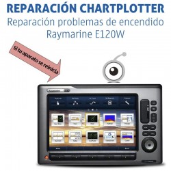 Raymarine e120w | Reparación problemas de encendido y reinicios