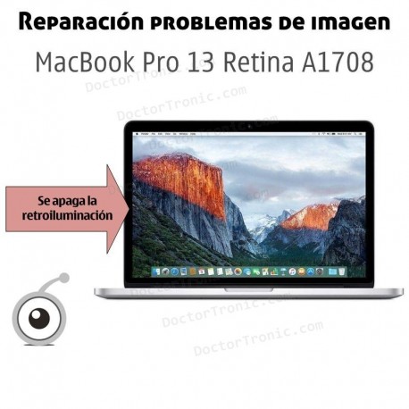 Reparación problemas de retroiluminación de la pantalla del MacBook Pro A1708