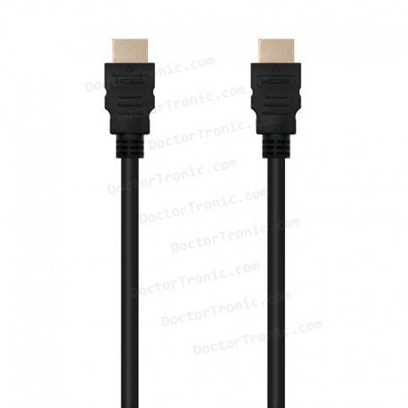 Cable HDMI Macho a HDMI Macho/ 1m/ Negro