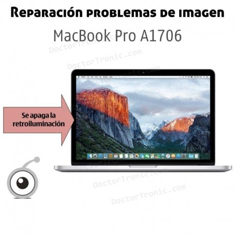 Reparación problemas de retroiluminación de la pantalla del MacBook Pro A1706