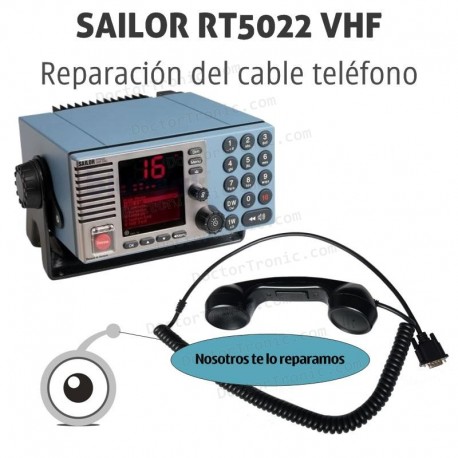Reparación cable teléfono SAILOR RT5022 VHF