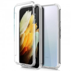 Funda Silicona 3D para Samsung G998 Galaxy S21 Ultra (Transparente Frontal + Trasera)