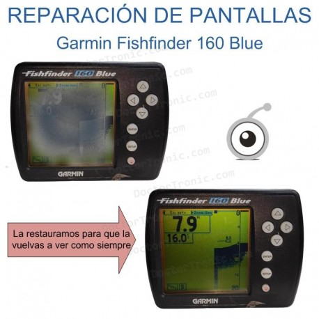 Reparación pantalla Garmin Fishfinder 160 Blue
