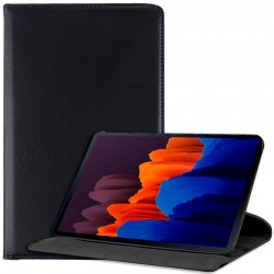 Funda Samsung Galaxy Tab S7 Plus T970 / T975 Polipiel Liso Negro 12.4 pulg