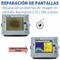 Raymarine C80 / C70 | Reparación problemas de mancha en LCD