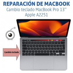 MacBook Pro 13'' Apple A2251 | Cambio teclado
