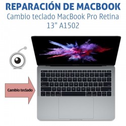 Cambio teclado MacBook Pro Retina 13'' Apple A1502