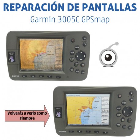 Garmin 3005C GPSmap | Reparación mancha en pantalla